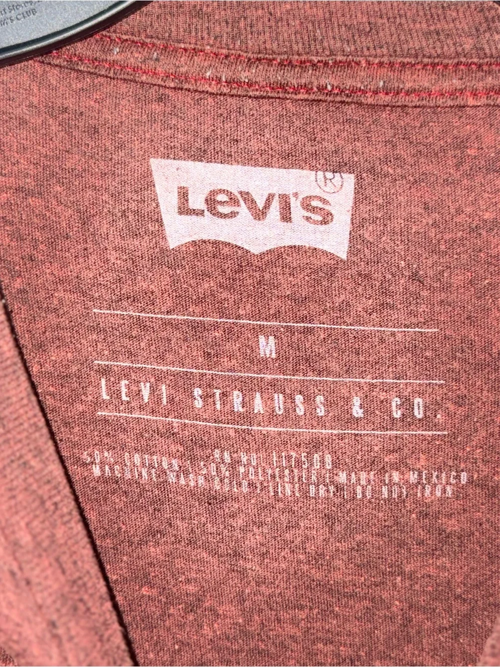 Levi’s Men’s Medium Red Heather Graphic Logo T-Shirt Short Sleeve Batwing Tee M